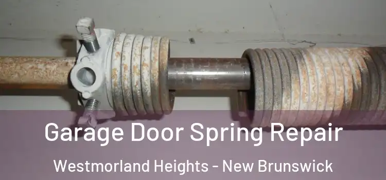 Garage Door Spring Repair Westmorland Heights - New Brunswick